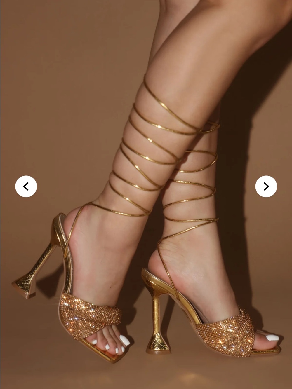 Gold Fashion Nova Heels